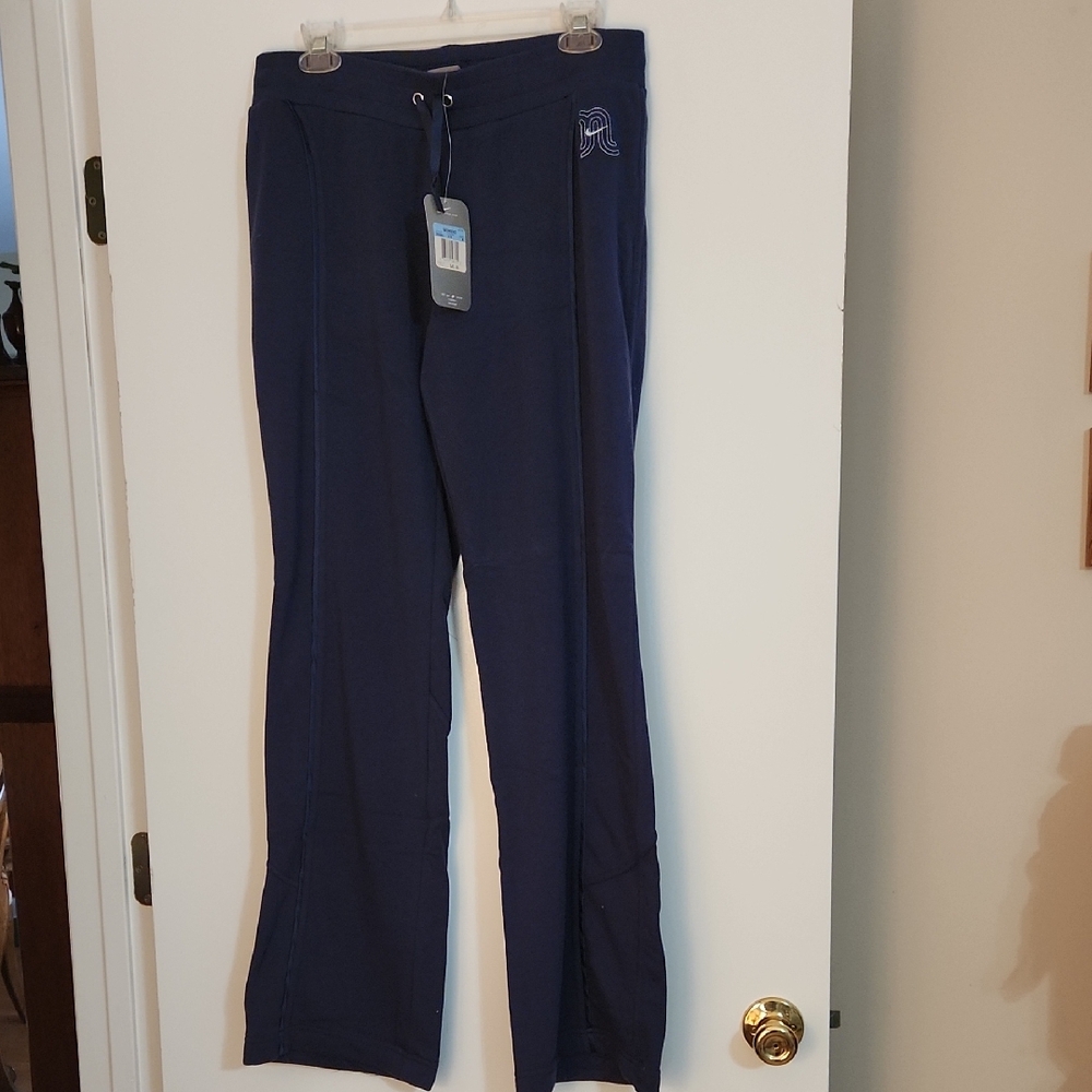 Nike Women's Wide Leg Pants - Navy Blue